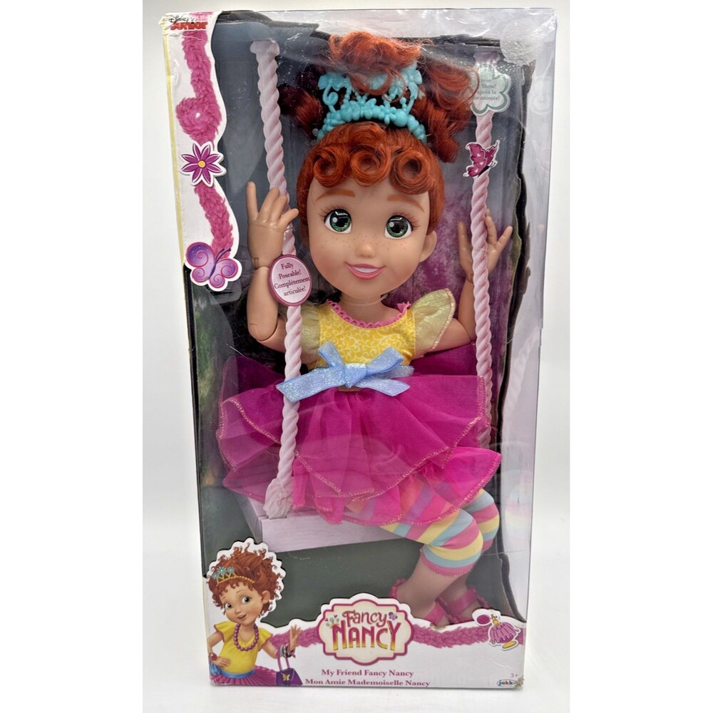 Disney Junior Fancy Nancy Sitting Swing My Friend Fancy Nancy 18" Doll NEW 2018